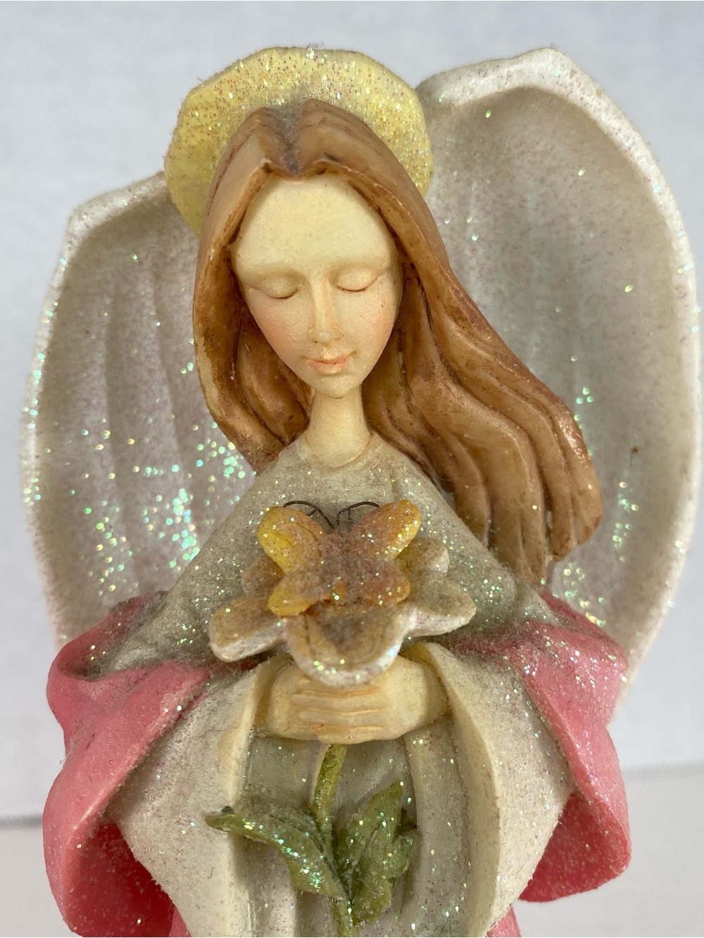 Foundations by Enesco Angels Figurine January God Smiled The Day You Were Born